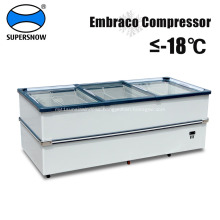 Horizontal Sliding door Deep Freezer refrigerator